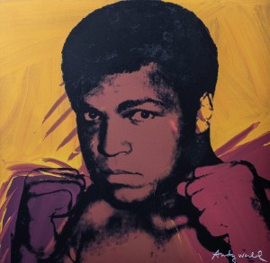 poz. 17. Andy Warhol, Muhammad Ali (Yellow/Brown)